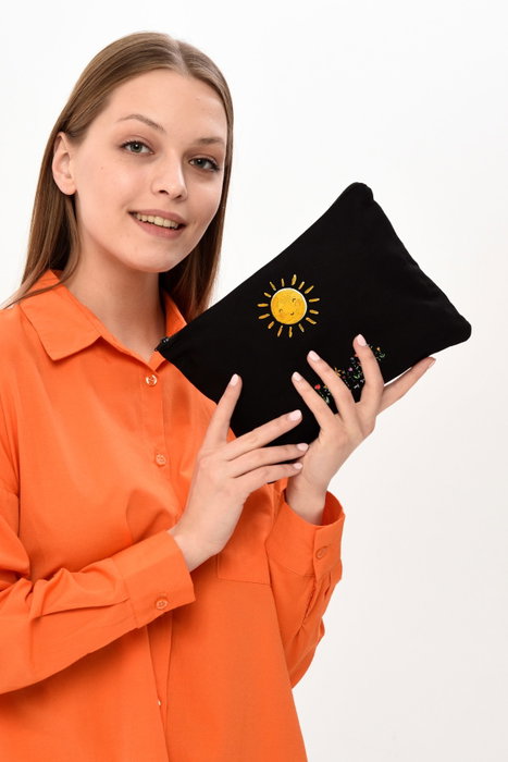Zoozie Bags Neceser de Maquillaje Negro en Algodón Zoozie Bags Neceser de Maquillaje Negro en Algodón
